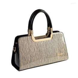 Evening Bags Luxury Women Leather Handbag Boston Patent Shoulder Famous Brands Ladies Office Work Hand Bag Wedding Clutches