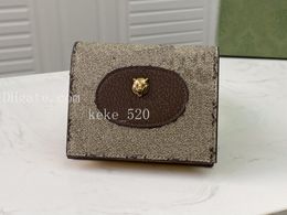 2023 New tiger wallet Women Wallet luxury designer wallets Cowhide Coin Purse men card holder business money bags with box animal wallet476420