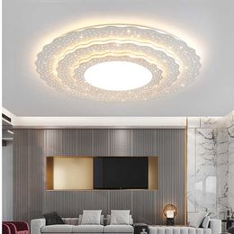 Lights Modern Round Simple Led Ceiling Lamp For Bedroom Living Room Hotel Lobby Conference Hall Acrylic Lighting Needs Customization 0209