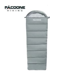 Sleeping Bags Pacoone Camping Sleeping Bag Lightweight 4 Season Warm Cold Envelope Backpacking Sleeping Bag for Outdoor Traveling Hiking 230210