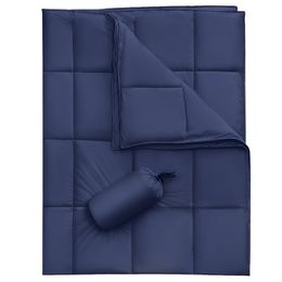 Blanket Peter Khanun Down Throw Comforter Windproof Water Resistant Camping Packable for Sofa Travelling Lightweight Warm 230209