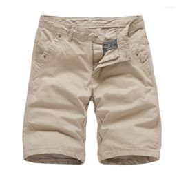 Men's Shorts Summer Men's Cotton Casual Thin Mens Beach Solid Soft Male Cargo Board MY196