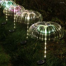 Solar Led Light Outdoor Waterproof Fibre Optic Jellyfish Lawn Lights Garden Patio Villa Yard Decor Christmas Decoration