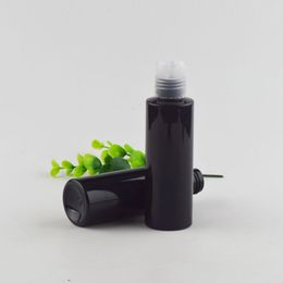 40pcs 120ml perfume bottle Empty Shampoo Plastic Containers With Disc Top Cap,black Liquid Soap Pet Bottle