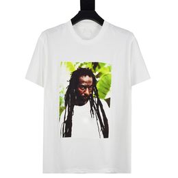 22SS New Limited Buju Banton Men's T-Shirts Classic Box Letter Summer High Street T-shirts Solid Simple Fashion Casual Breathable Men Women Short Sleeve TJAMMTX15