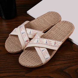 Slippers Summer Cross Strap Slippers Flip Flops Breathable Flats Sandals Women Bohemia Beach Slip On Shoes Fashion Ladies Beach Sandals G230210