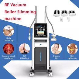Multifunction Ultrasonic Body Sculptting Cellulite Reduction shaping rf Vacuum Skin Tightening Vacuum Roller Machine with 2 handles and CE