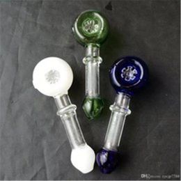 Colour snowflakes pieces of tobacco glass bongs accessories , Glass Smoking Pipes Colourful mini multi-colors Hand Pipes Best Spoon glass Pipe