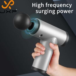 Jxp Charger High Frequency Deep Muscle Massager Portable Electric Mini Massag Battery Sport Vibration Fascia Gun New 0209