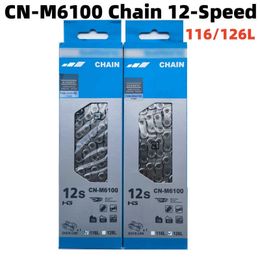 s DEORE CN-M6100 Bike 12-Speed Road MTB 116L 126L Chain with Quick-Link for 12V Cassette 100% Original Bicycle Parts 0210