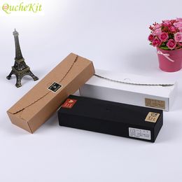 Gift Wrap 20Pcs Lots Kraft Paper Boxes DIY Handmade Candy Chocolate Packing Wedding Cake Case Christmas Wrapping 230209