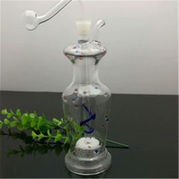 Color point sand core filter vase glass water bottle glass bong water pipe Titanium nail grinder, Glass Bubblers For Smoking Pipe Mix Colors