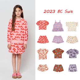 Kleidung Sets 2023 BC Frühling Sommer Kinder Kleidung Mädchen Sweatshirts Hosen Röcke Baby Kinder Kurzarm T Shirts Kleidung Top 230209