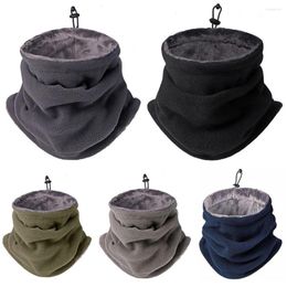 Bandanas 2PCS Soft Polar Fleece Neck Warmer Fishing Sport Scarf Face Mask Camping Hiking Hat Thick Warm Cycling Outdoor Fashion Scarves