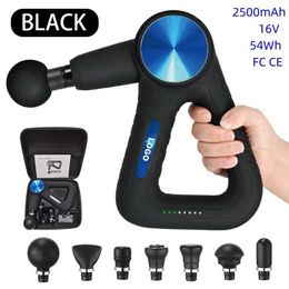 Massage High Frequency Professional Massager 2500mAh 16V Fitness Muscle Relax Body Relaxation Electric Fascia Gun Big P 0209