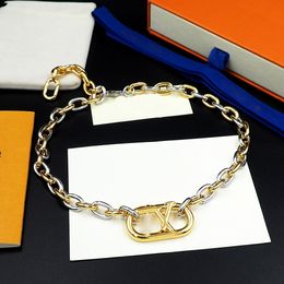 LW Everyday Chain Jewelry suit BIG necklace Bracelet Earrings Gold T0P quality official reproductions brand designer anniversary gift with box 018