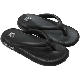 Slippers Thick Bottom Flip-Flop Thong Sandals Male Summer Beach Shoes Soft Bathroom Shoes Pillow Slides Outdoor Indoor Slippers For Women R230210