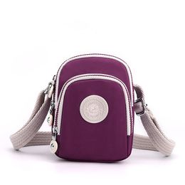 Outdoor leisure women's bag Fashion shoulder bag Solid color mini fresh handbag