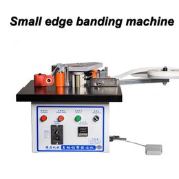 Portable Small Edge Banding Machine Wood PVC Two-Sided Glueing Edge Bander Woodworking Tool Curved Straight Line Profiled Edge Band Equipment