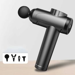 Button Style 6 Gear Mini Deep Tissue Massager USB Charging Lightweight Portable Percussion Muscle Gun Easy 0209