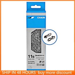 Bike ULTEGRA DEORE XT HG701-11 Speed Bicycle chain Road MTB 116L Chains with Quick Link Connector for M7000 M8000 5800 6800 0210