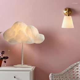 Table Lamps Nordic Cloud Desk Lamp Bedside Bedroom Warm Romantic Cotton Baiyun Ins Girl Creative