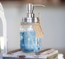 Hand Soap Dispenser pump Stainless Steel Mason Jar Countertop Soap / Lotion Dispenser(not include the jar)