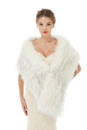 Wraps New Bridal Wedding Wool Shawl Faux Fur Wedding Dress Shawl Autumn PJ07