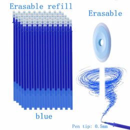 Gel Pens 50 Pcs/set Erasable Refill Rod Magic Pen Washable Handle 0.5mm Blue Black Ink Office School Writing Stationery