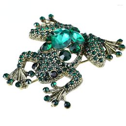 Brooches Rhinestone Frog Fish Crab Women Unisex Classic Animal Party Casual Brooch Pins Gifts