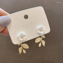 Dangle Earrings Flower Studs Small Fresh Petal Design Korean Temperament Personality Earring Girl