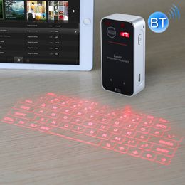 Клавиатуры Портативная USB -виртуальная лазерная проекция беспроводная клавиатура Bluetooth с функцией мыши и жеста для компьютерного iPhone Pad 230206