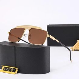 Design Luxury Polarized Sunglasses for Women Men Fashion Classic Retro Ladies Outdoor Travel Polaroid Metal Sun Glasses 1729