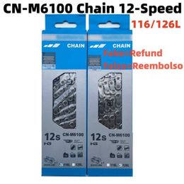 s DEORE CN-M6100 12-Speed Road MTB Bicycle Chain 116L 118L 120L 126L with Quick-Link for Shimano 100% Original Bike Parts 0210