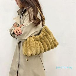 Shoulder Bags Autumn Winter Tie Dye Plush Soft And Comfortable Cute Women Bag Tote 61 Underarm Purses Handbags