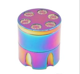 Smoke Smoke Grinder with 30 Diameter Small Bullet 3 Layer Metal Mini-Colourful Bullet Clamp Grinder Zinc Alloy Smoke Grinder