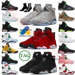 2023 6 6s men women basketball shoes Midnight Navy Georgetown Metallic Silver UNC Red Oreo Black Cat Electric Green Defining Moment Infrared Hare