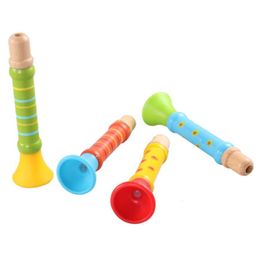 Kinderholz kleines Trompetenspielzeug Baby Suona Horn Spiel Musikinstrument Spielzeug belebend fr￼h Bildung Toy2519258