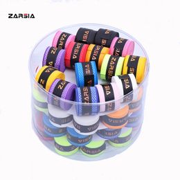 Sweatband 60 pcs ZARSIA dry feel tennis overgrips pressure point badminton racket over grip skidproof fishing rod grip sweatband 230210