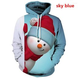 Men's Hoodies ZOGAA Fashion Christmas 3D Snowman Men Sweatshirts Harajuku Hoodie Pullover Autumn Hooded Casual Boys Streetwear