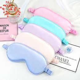 16 Colors Blue Pink Silk Sleep Masks Rest Shading Eye Mask Padded Shade Cover Eyepatch Travel Relax Aid Blindfolds Eyemask Mascaras De Seda Para Dormir