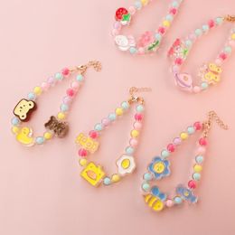 Dog Collars 1pc Pet Supplies Collar Colourful Pearl Cat Necklace Adjustable Puppy Accessories Chihuahua Wedding Jewellery