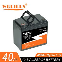 New LiFePo4 Battery 12V 40Ah Lithium Iron Phosphate 12V 24V LiFePo4 Rechargeable Batteries for Kid Scooters Boat Motor Tax Free