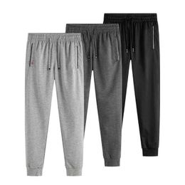 Men's Pants Men Joggers Sweatpants Black Grey Sport Casual Trousers Fitness Streetwear Gym Clothes Solid Colour Y2302