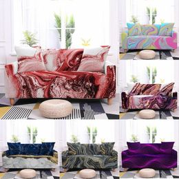 Chair Covers Sofa Cover Sectional Couch Marble Graffiti Elastic Stretch Slipcovers For Living Room Home Furniture Protector Towel