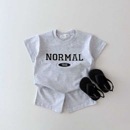 Clothing Sets INS Infant Baby Boy Outfit Sets Summer Newborn Kids Embroidery Cotton T Shirts Shorts 2 Pcs Suit Costume Toddler Girl Clothes W230210