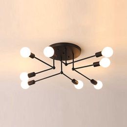 Nordic Black Light Modern Minimalist Hanging Ceiling for Dining Living Room Decoration Bedroom Lights E27 Lamp 0209