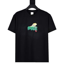 22SS New Limited Lizard Men's T-Shirts Green Plant Box Letter Tee Summer Classic High Street Solid T-shirts Fashion Casual Breathable Couples Short Sleeve TJAMMTX14