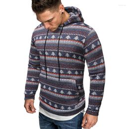 Men's Hoodies Knitted Christmas Jumper Winter Warm Hoodie Hooded Sweatshirt Sweater Coat Jacket Outwear