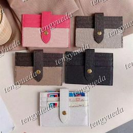 Top Fashion Designer Card Holders Credit Wallet Leather Passport Cover ID Business Mini Hasp Pocket Travel for Men Women Purse Cas2775